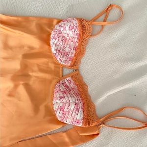 Pink and orange dress